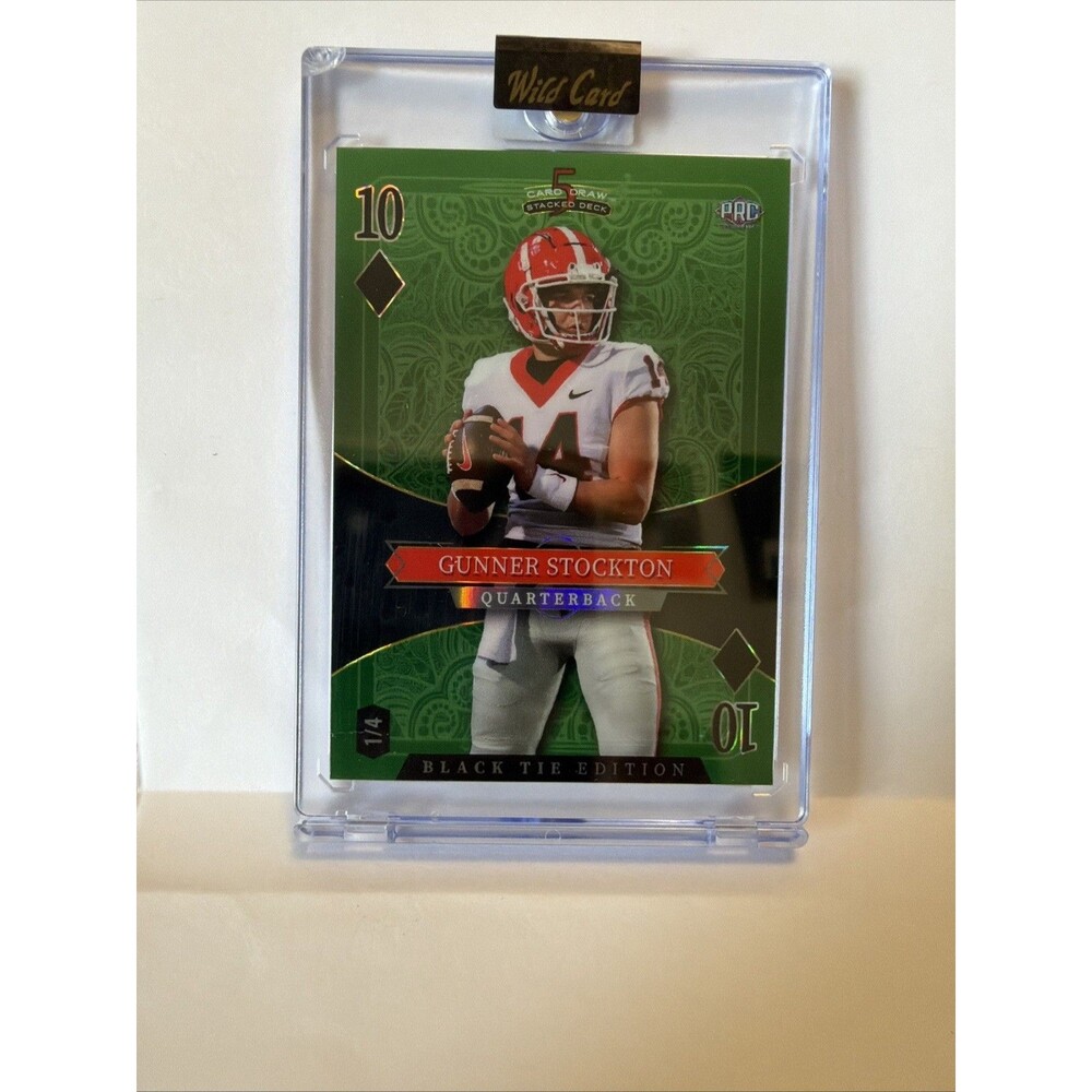 Wild Card 2026 5 Card Draw Black Tie Gunner Stockton Serial #SDPS-GSN  1/4